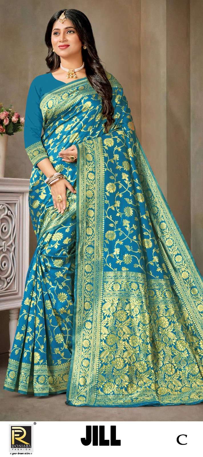 JILL  BY RONISHA SAREE SILK FABRICS SUPER HIT COLLECTION 