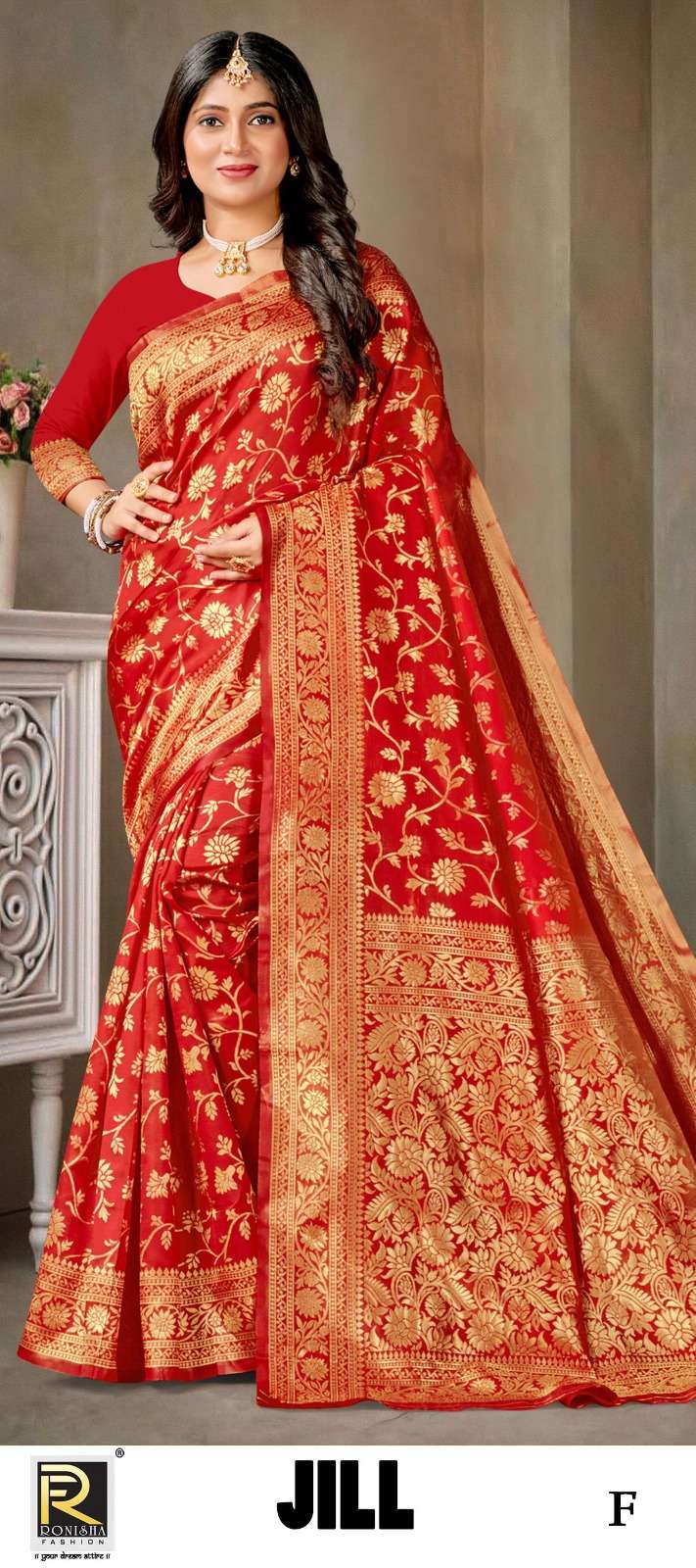 JILL  BY RONISHA SAREE SILK FABRICS SUPER HIT COLLECTION 
