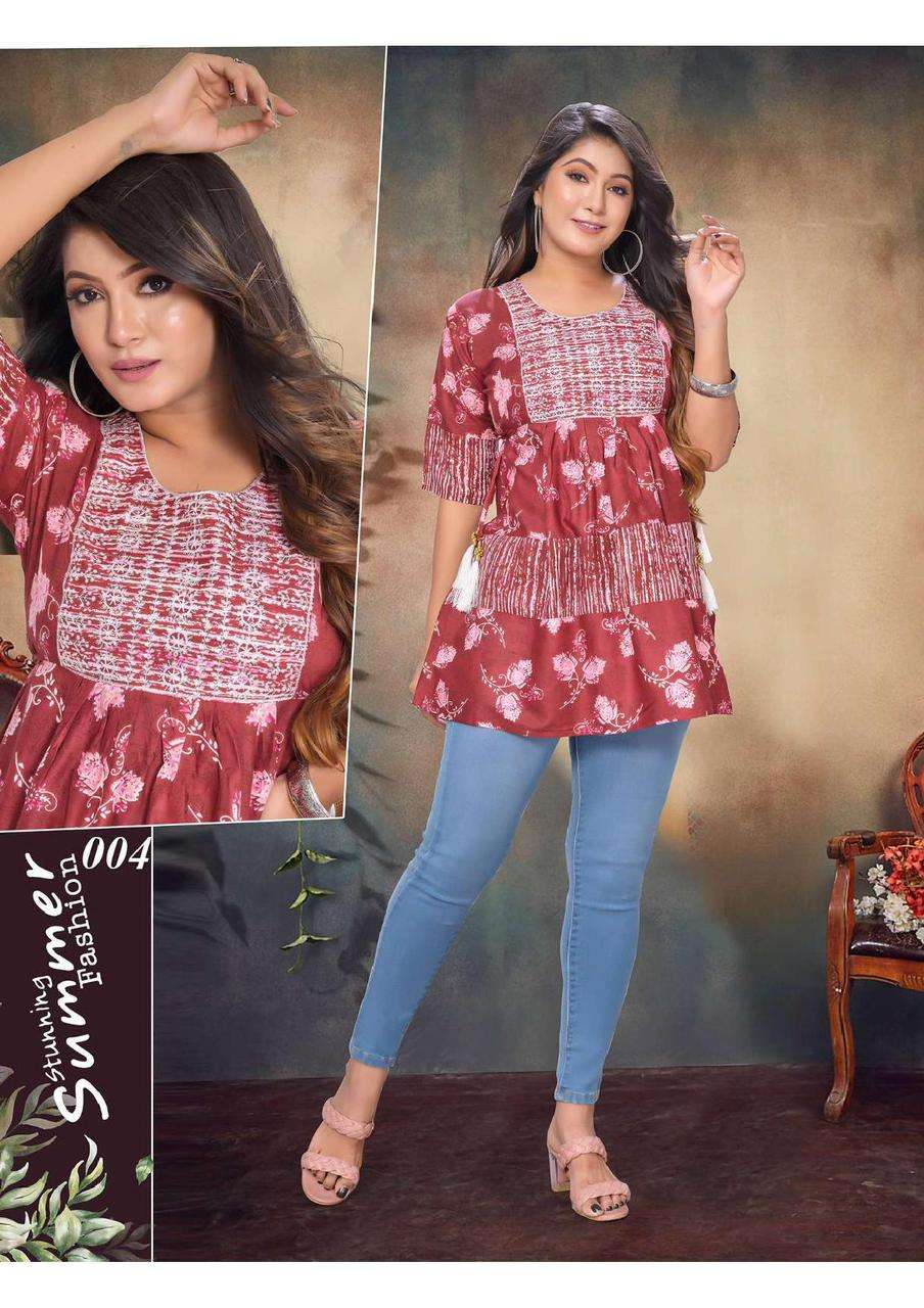 POONAM DESIGNER Tunic COTTON SHORT TOP SALE OFFER