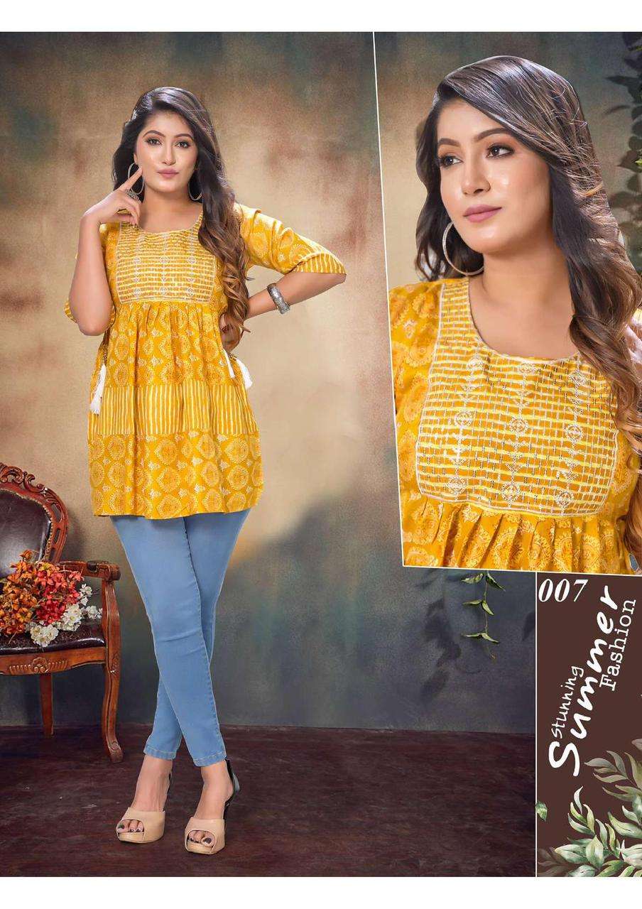 JLF Kiddy-2 Short Kurti (Tunic) Kurti Wholesale catalog