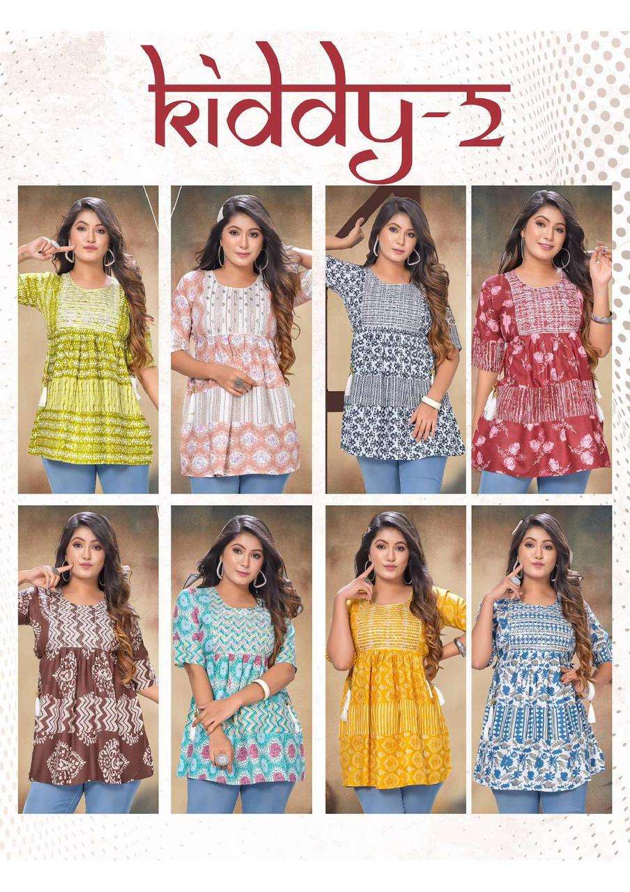 JLF Kiddy-2 Short Kurti (Tunic) Kurti Wholesale catalog