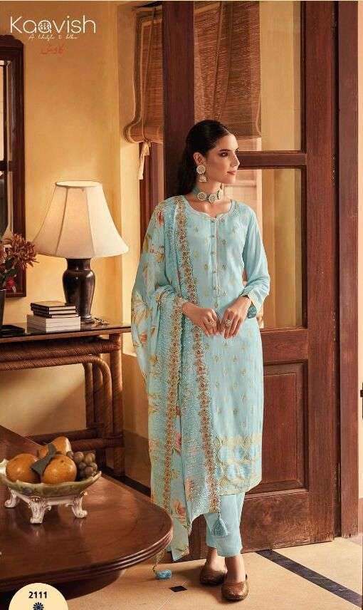 KAAVISH ZAHRA PURE MAUSLIN SILK Pakistani Suits Wholesale catalog