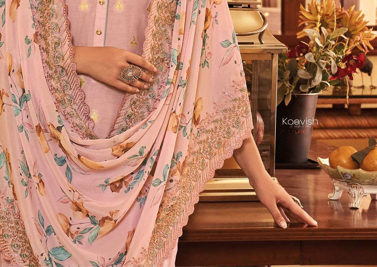 KAAVISH ZAHRA PURE MAUSLIN SILK Pakistani Suits Wholesale catalog