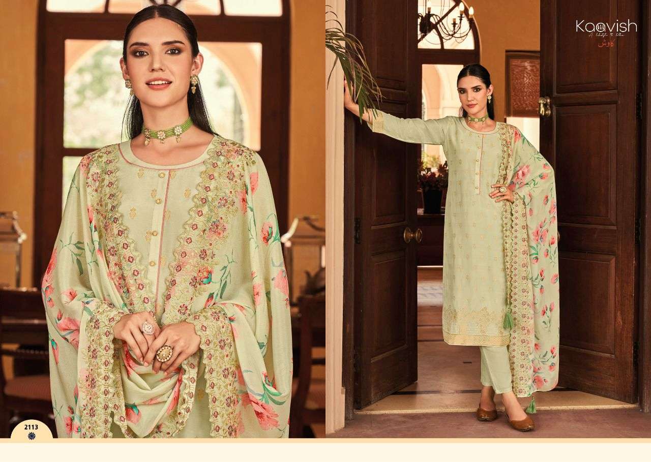 KAAVISH ZAHRA PURE MAUSLIN SILK Pakistani Suits Wholesale catalog