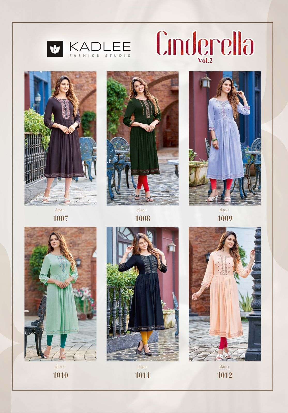 KADLEE Cinderella vol 3 Rayon Kurti Wholesale catalog