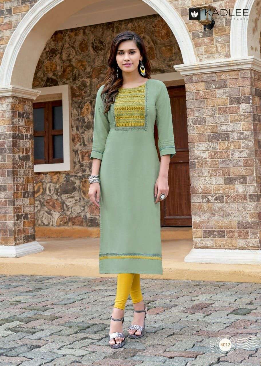 Kadlee Sachi 2 Rayon Kurti Wholesale catalog