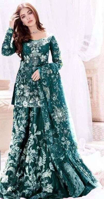 KF-1047 NET WITH  EMBROIDERY  WORK Pakistani Suits Wholesale catalog