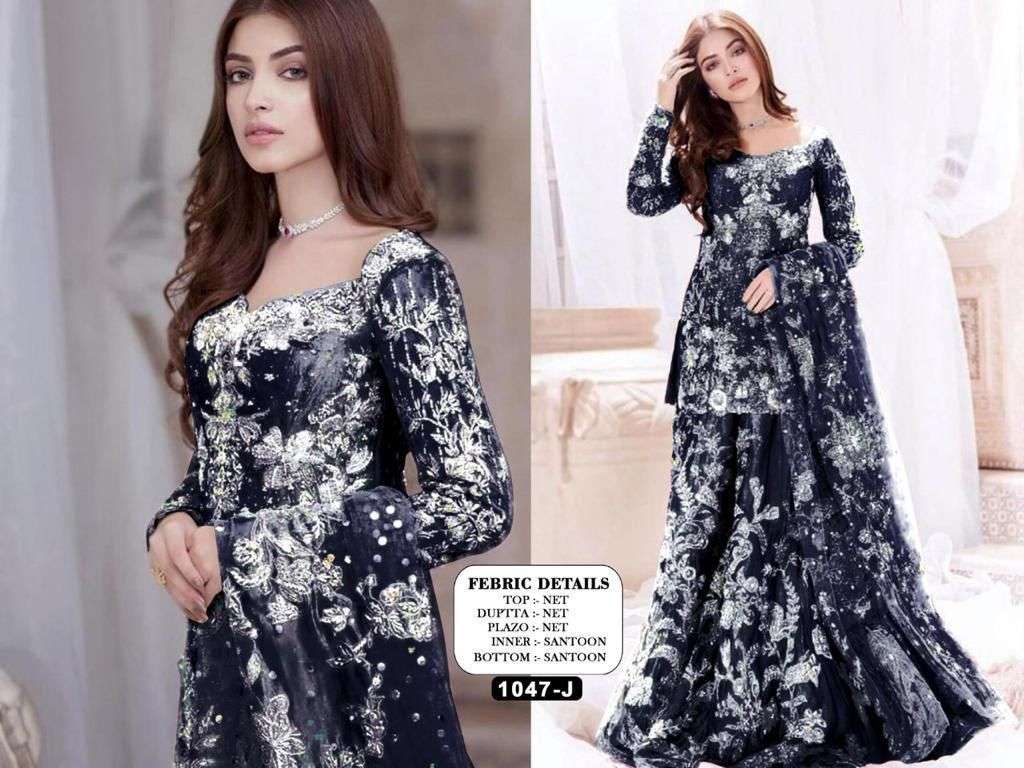 KF-1047 NET WITH  EMBROIDERY  WORK Pakistani Suits Wholesale catalog