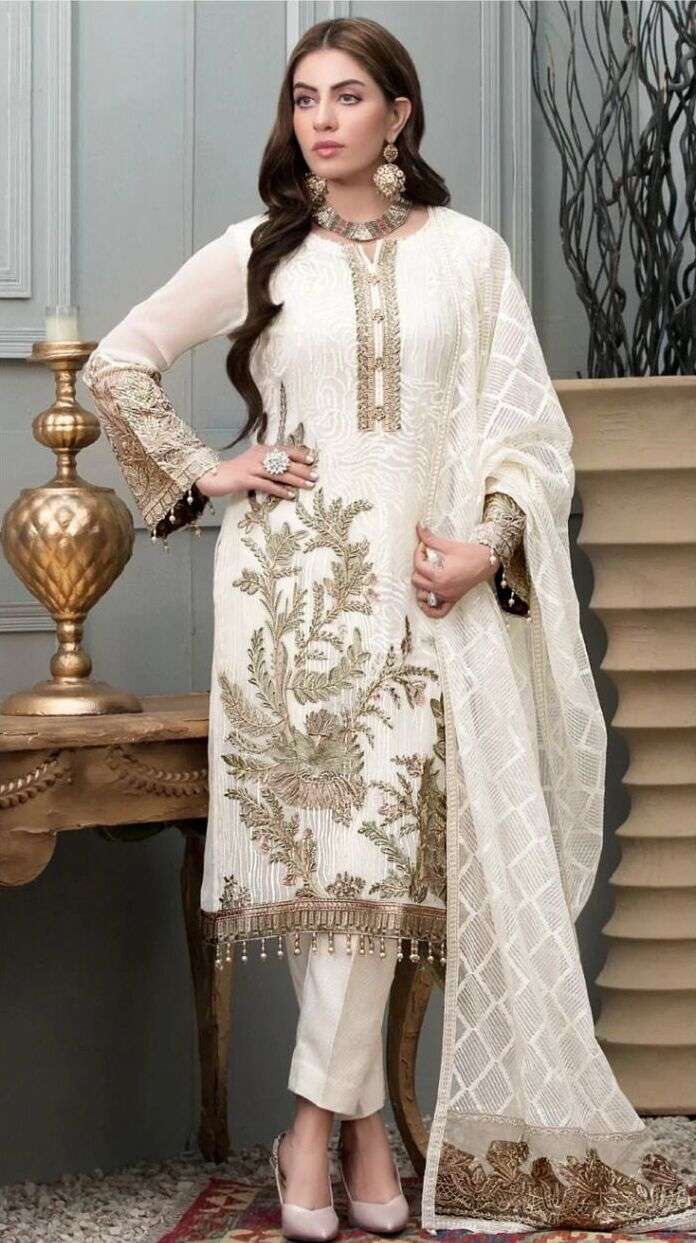 KF - 137 Georgette With Sequence Embroidery Work Pakistani Suits Wholesale catalog