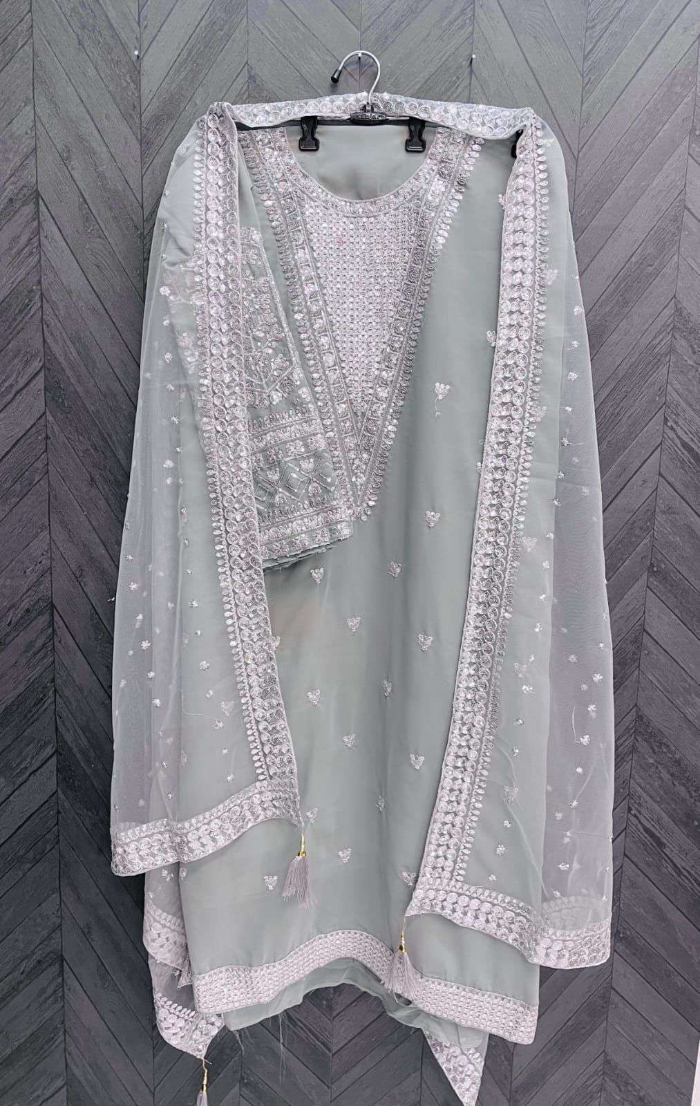 KF - 147 Fox Georgette With Multi Pakistani Suits Wholesale catalog