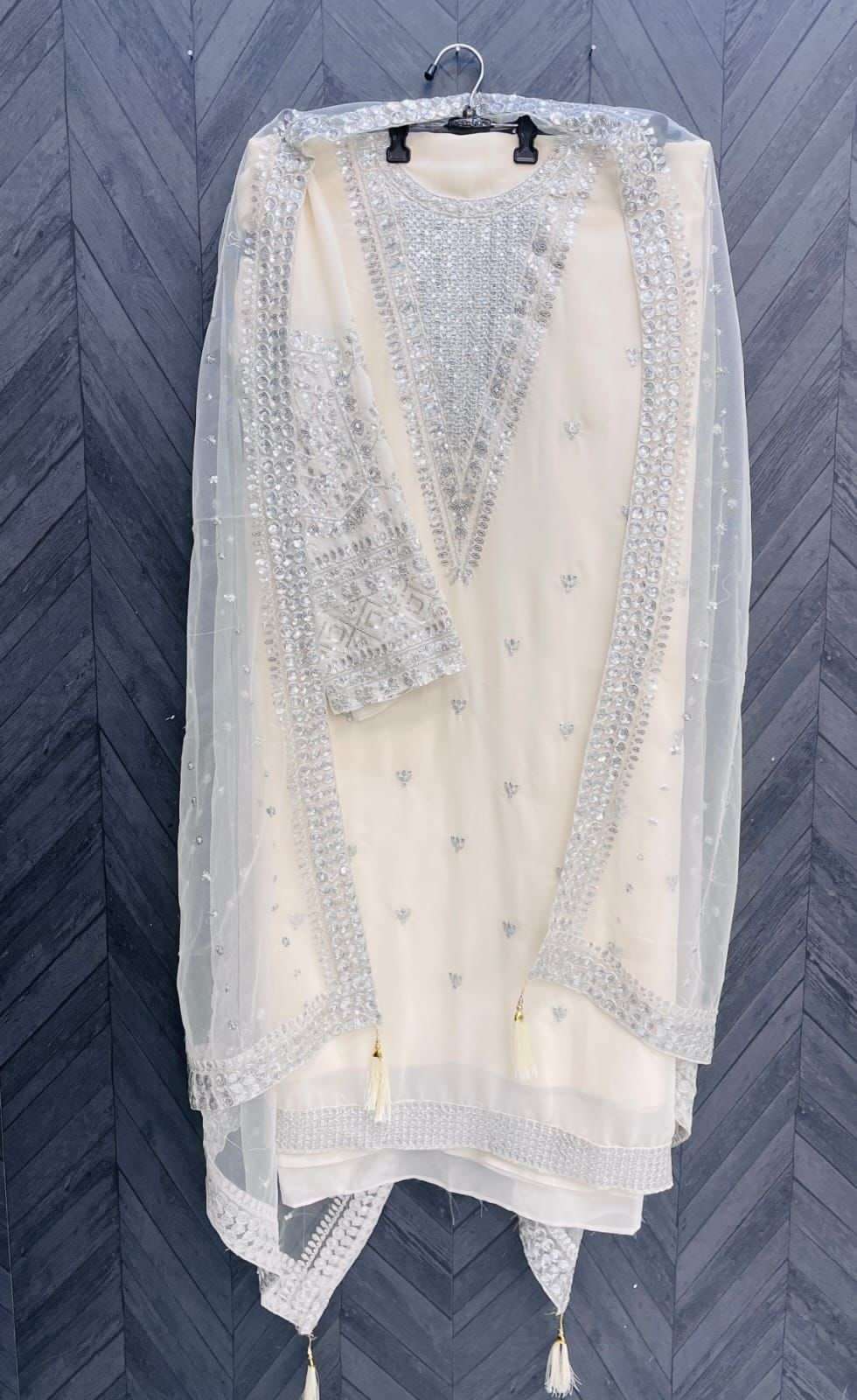 KF - 147 Fox Georgette With Multi Pakistani Suits Wholesale catalog