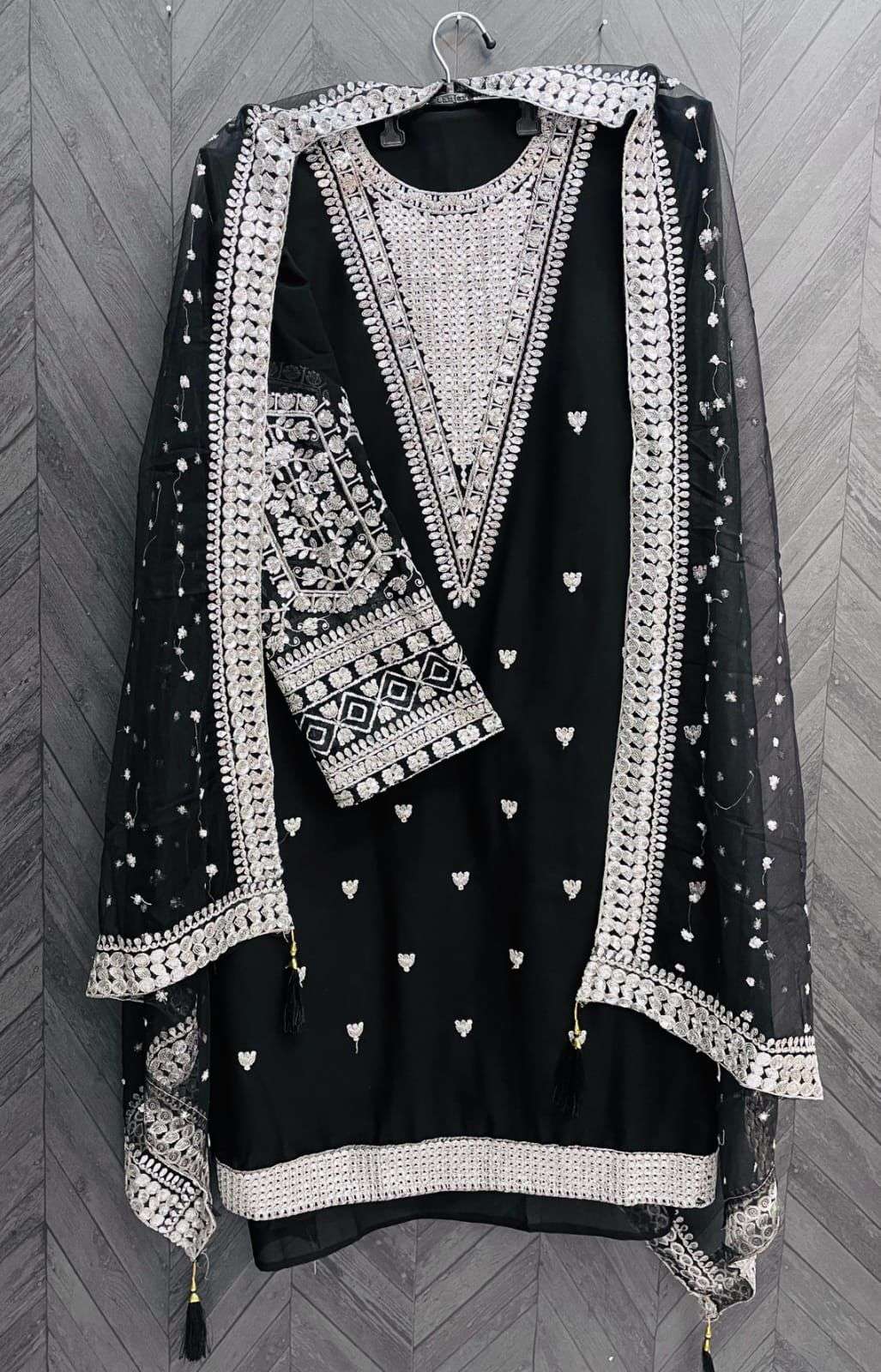 KF - 147 Fox Georgette With Multi Pakistani Suits Wholesale catalog