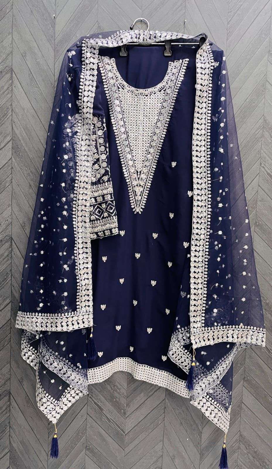 KF - 147 Fox Georgette With Multi Pakistani Suits Wholesale catalog