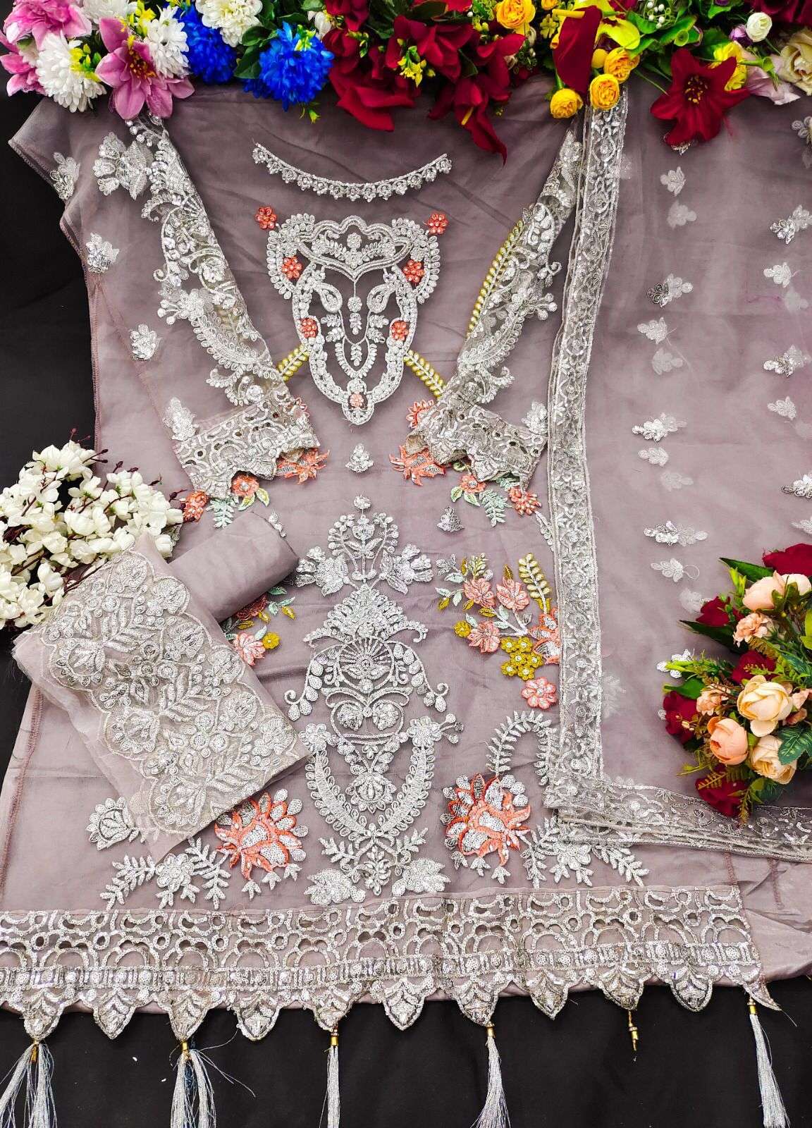 KF - 149 Embroidery Work Pakistani Suites Wholesale catalog 