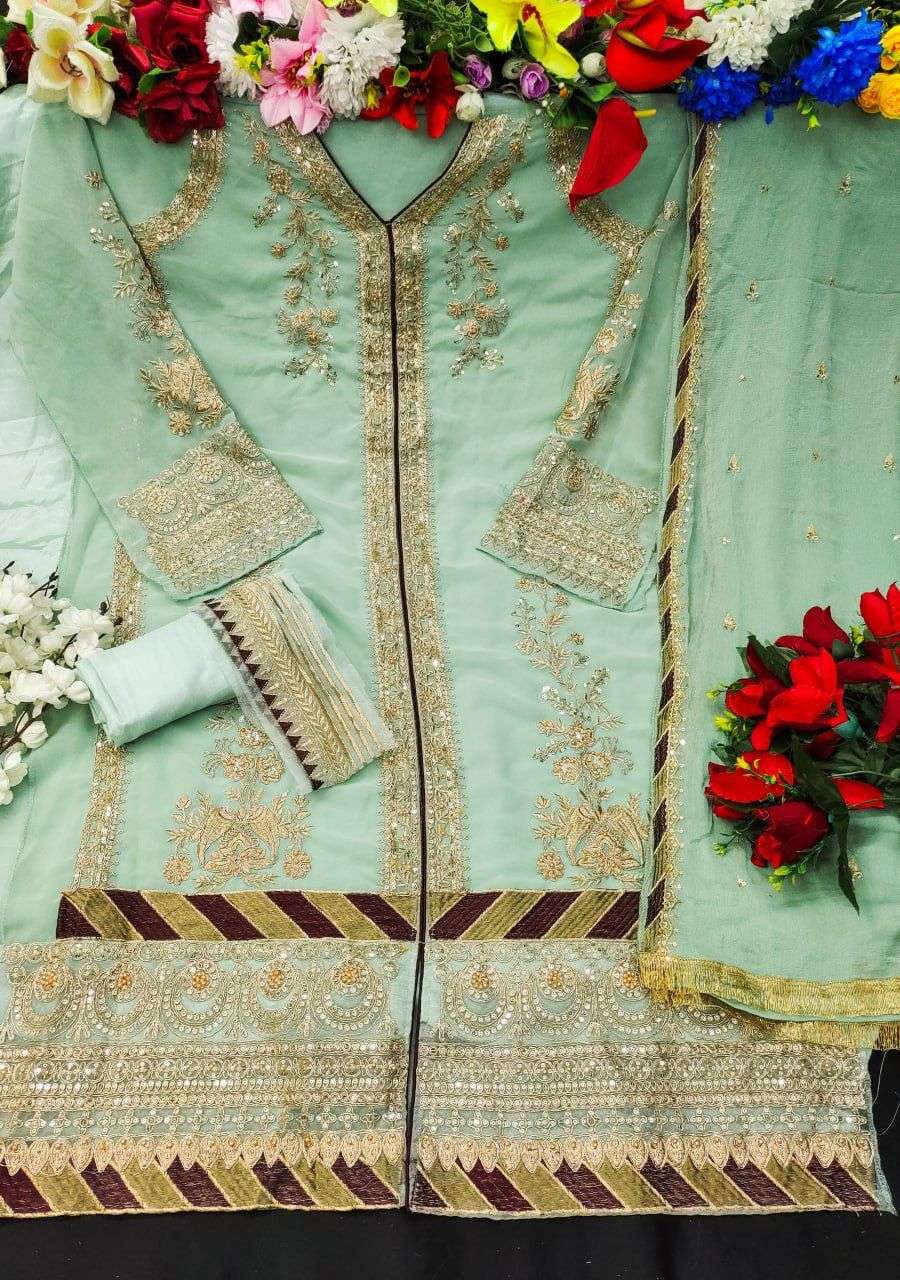 KF - 150 Georgette With Sequence Embroidery Pakistani Suits Wholesale catalog