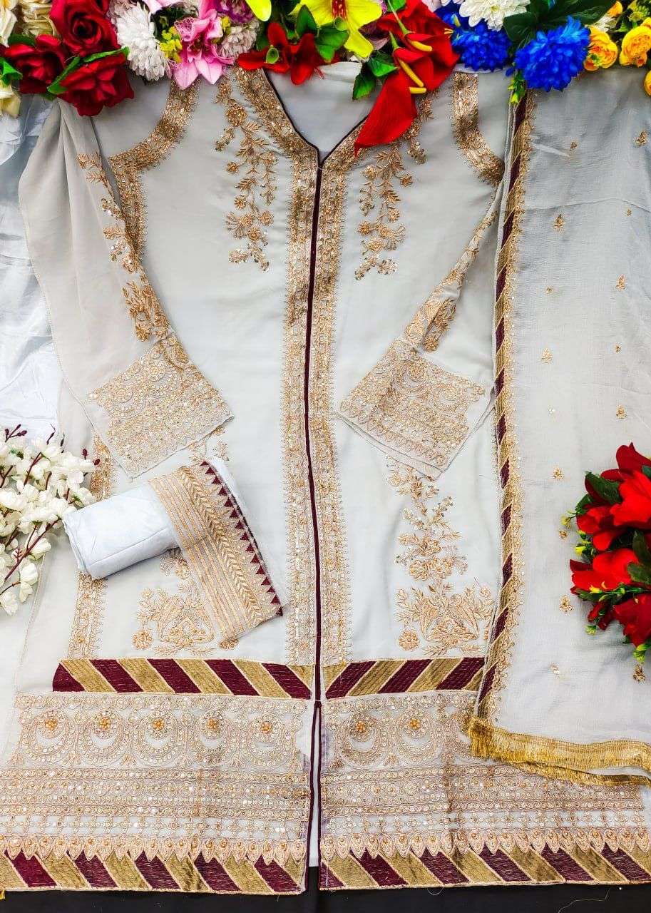 KF - 150 Georgette With Sequence Embroidery Pakistani Suits Wholesale catalog