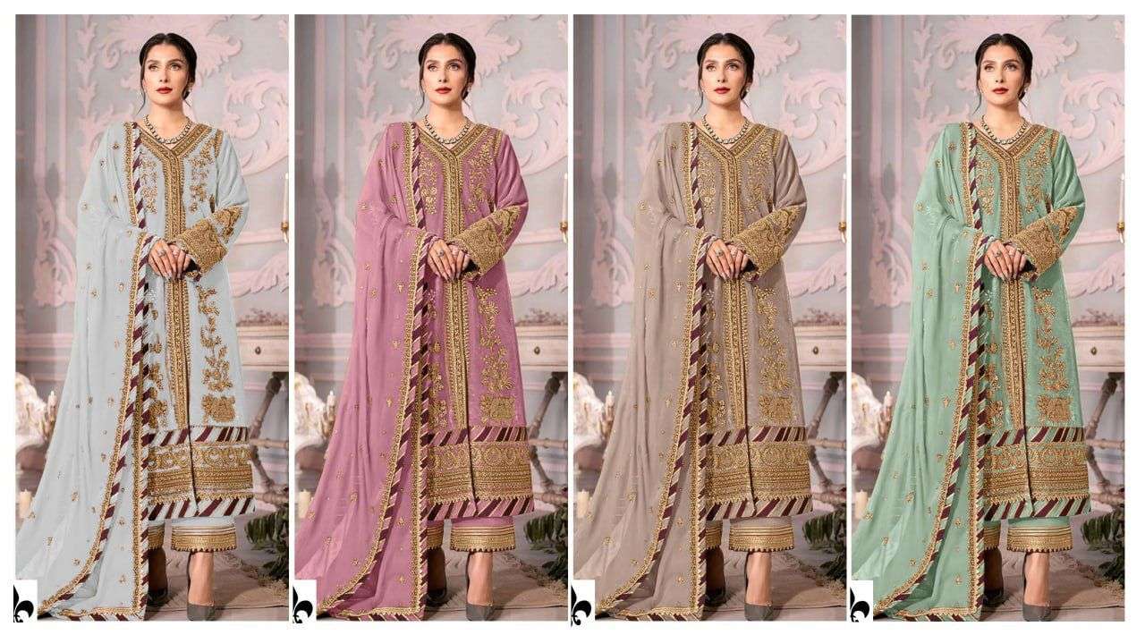 KF - 150 Georgette With Sequence Embroidery Pakistani Suits Wholesale catalog