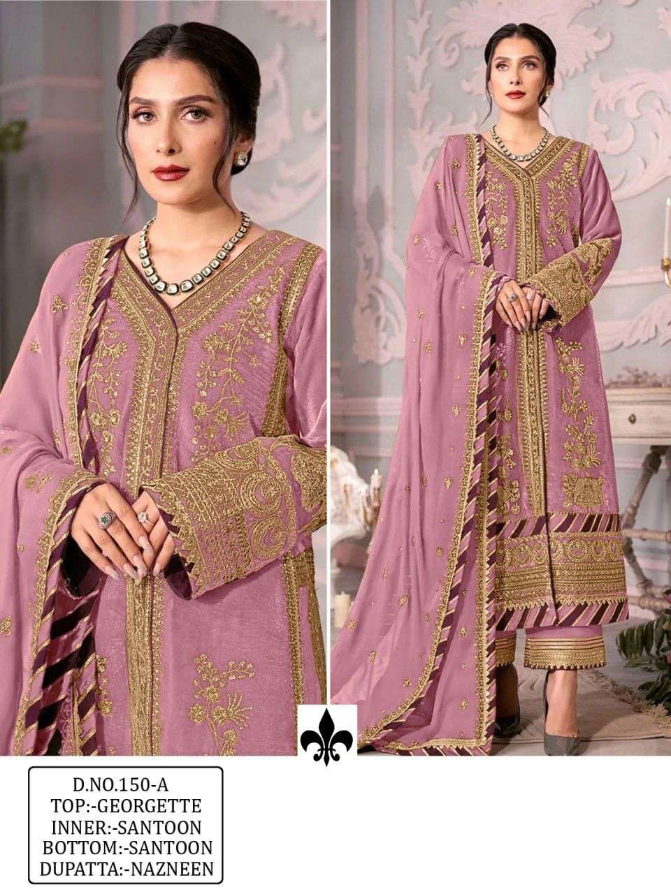 KF - 150 Georgette With Sequence Embroidery Pakistani Suits Wholesale catalog