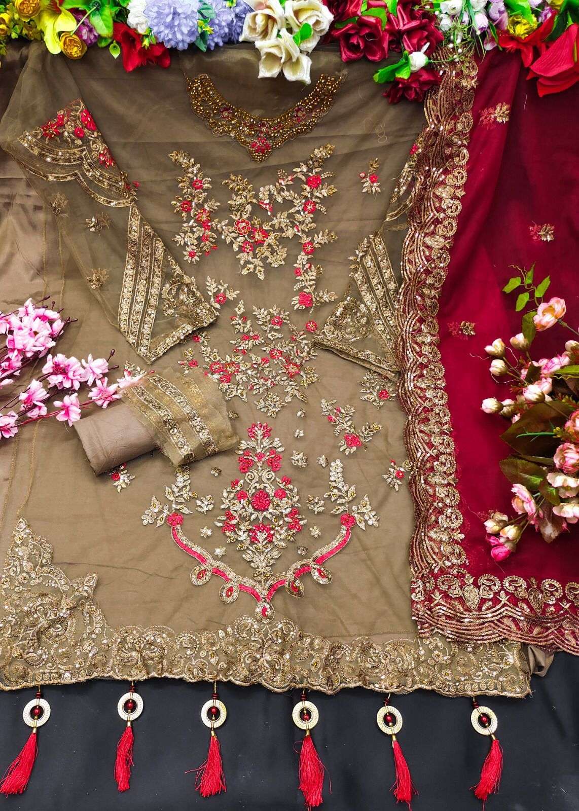 KF - 151  Sequence Embroidery Work Pakistani  Suits Wholesale catalog