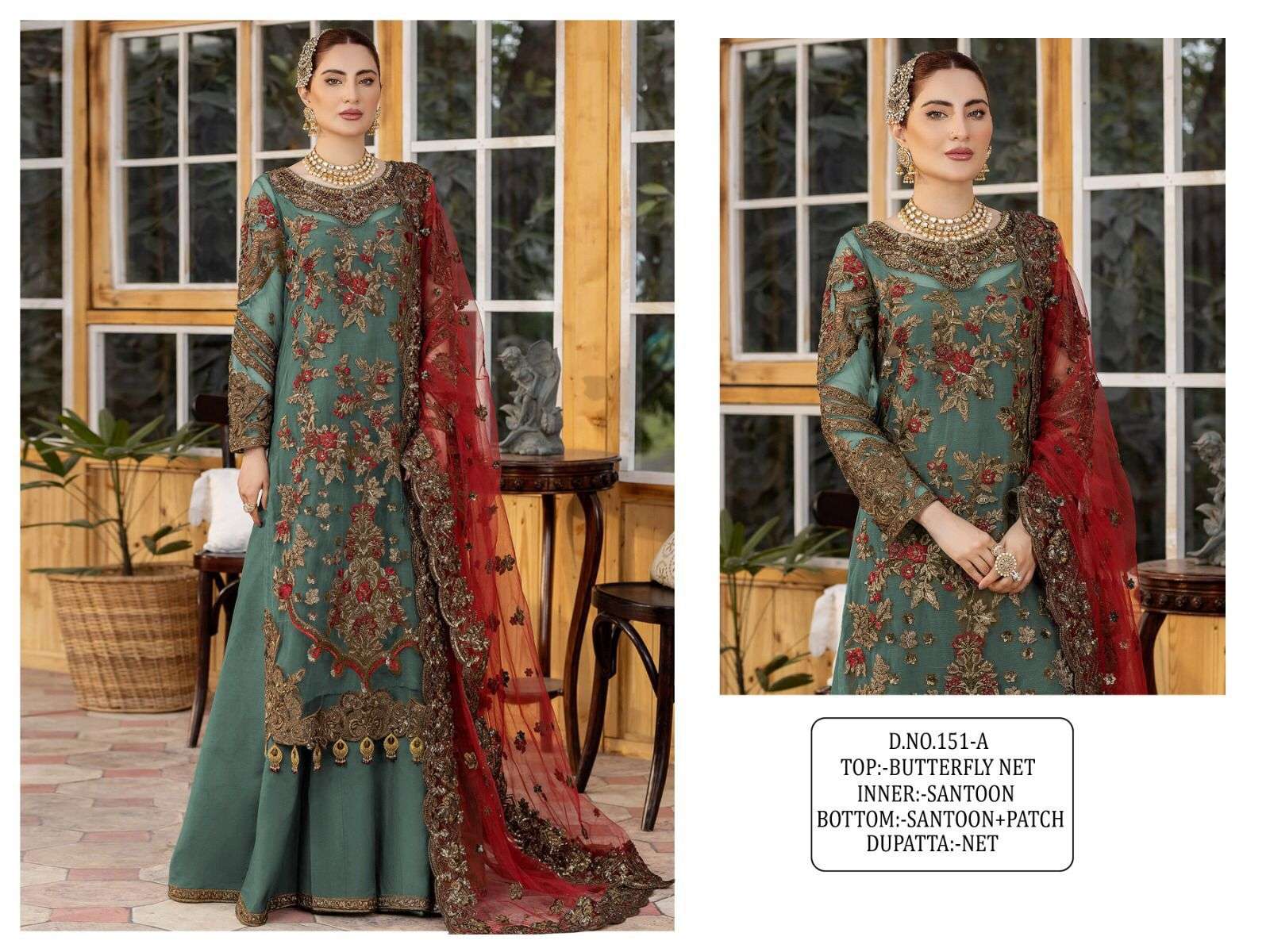 KF - 151  Sequence Embroidery Work Pakistani  Suits Wholesale catalog