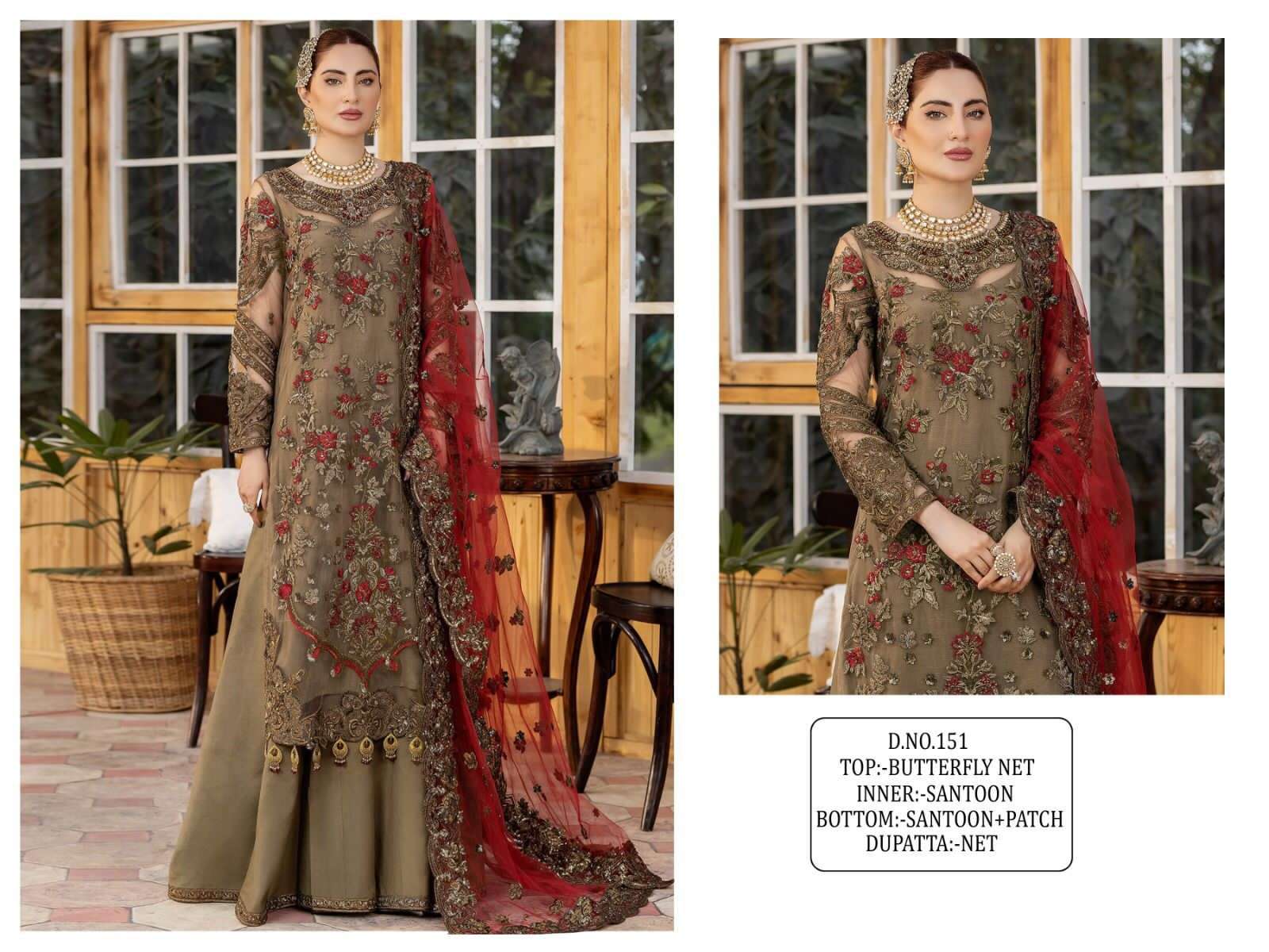 KF - 151  Sequence Embroidery Work Pakistani  Suits Wholesale catalog