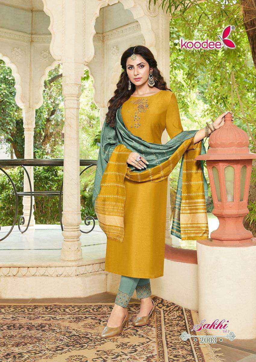 Koodee Sakhi Vol 2 Heavy Chander Kurti Wholesale catalog