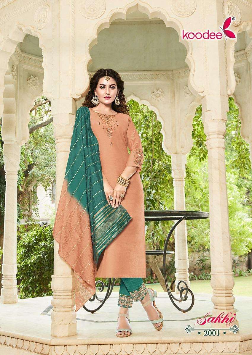 Koodee Sakhi Vol 2 Heavy Chander Kurti Wholesale catalog