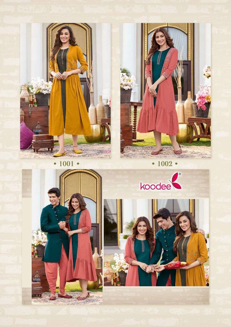 Koodee Sarah Chinon Kurti Wholesale catalog