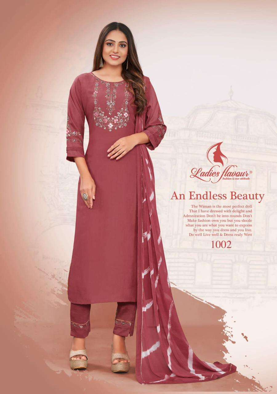 Ladies Flavour Noori Chinon Kurti Wholesale catalog