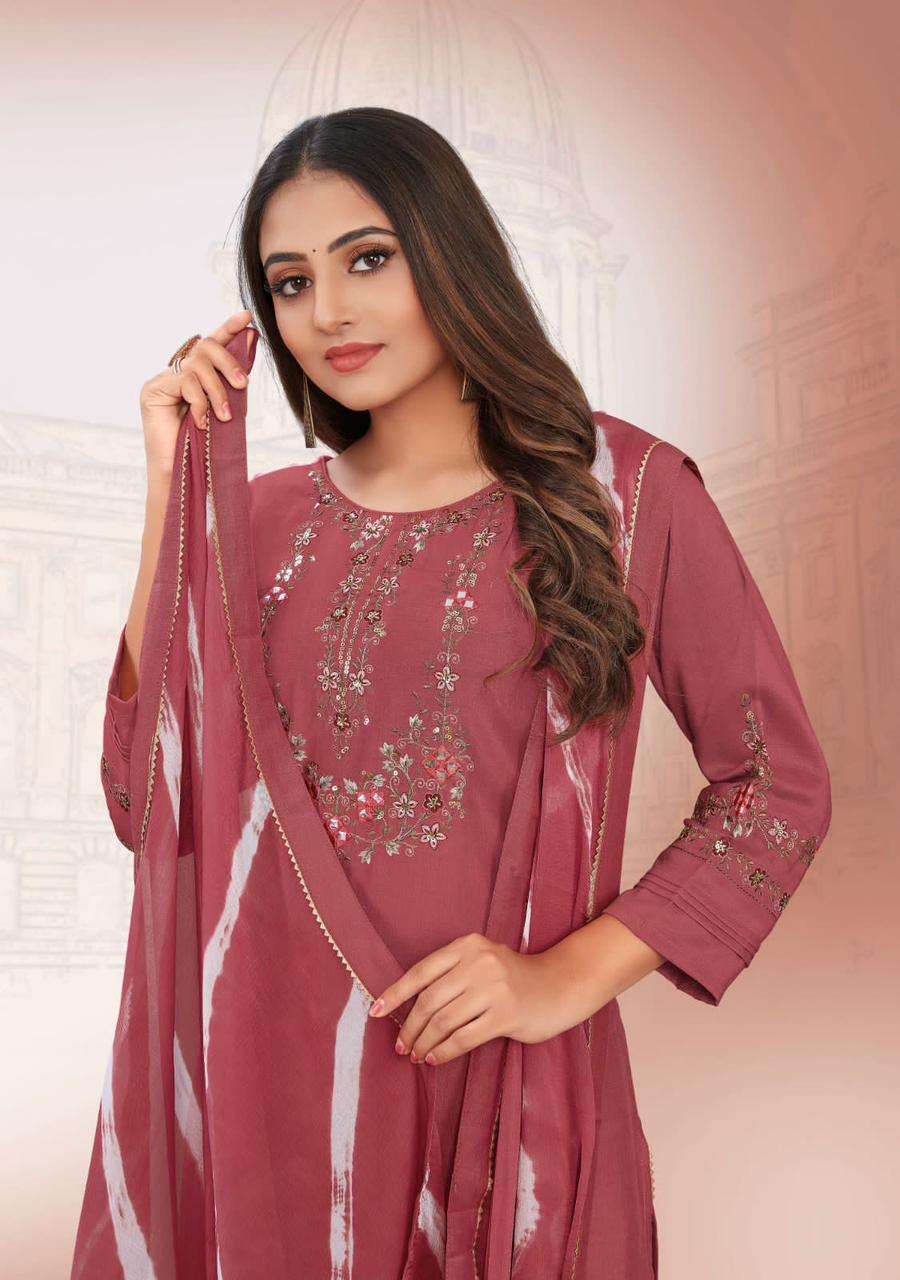 Ladies Flavour Noori Chinon Kurti Wholesale catalog