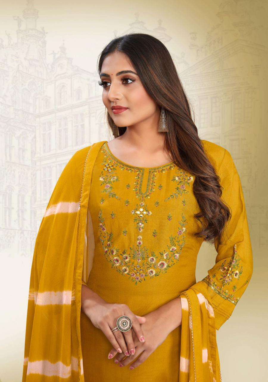 Ladies Flavour Noori Chinon Kurti Wholesale catalog