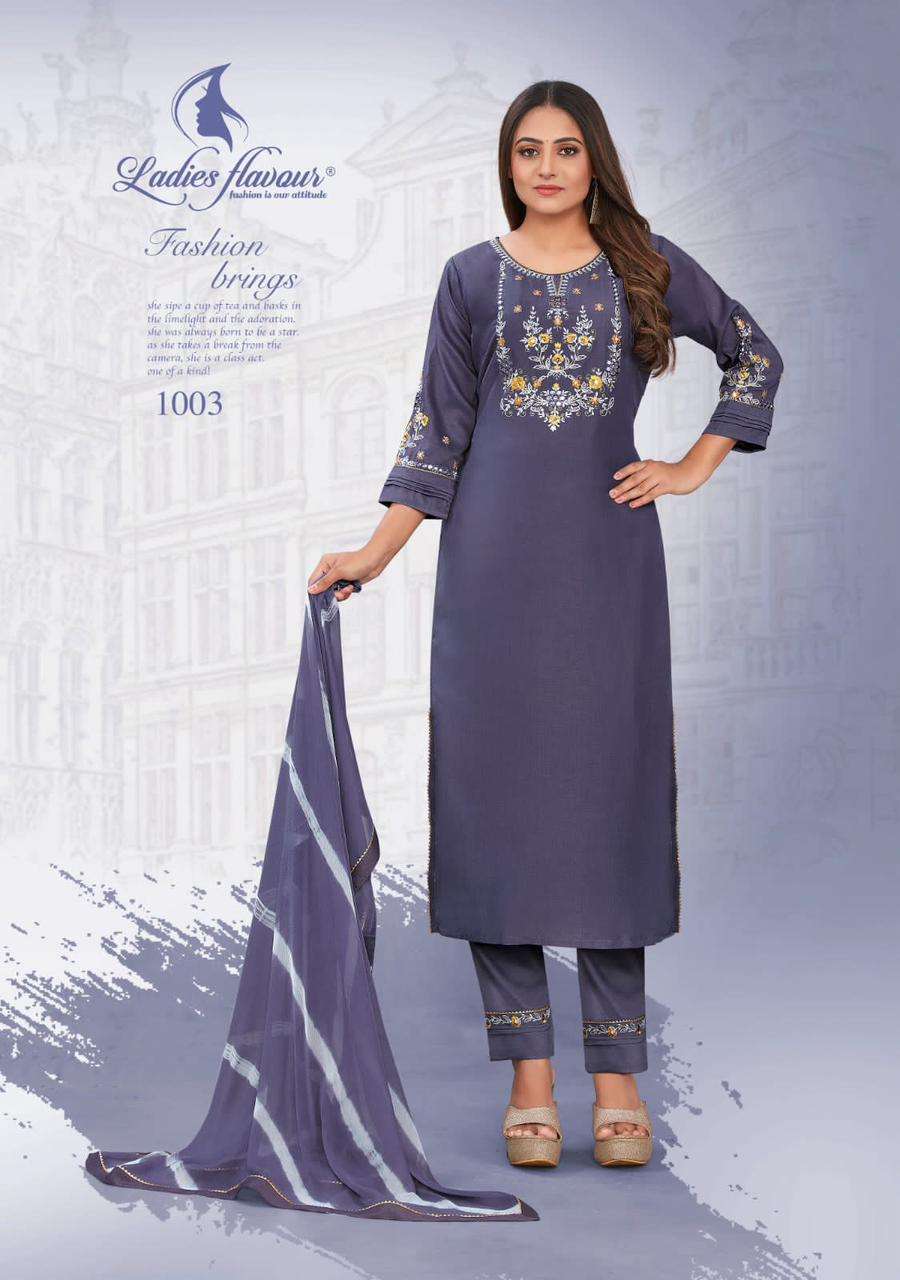 Ladies Flavour Noori Chinon Kurti Wholesale catalog
