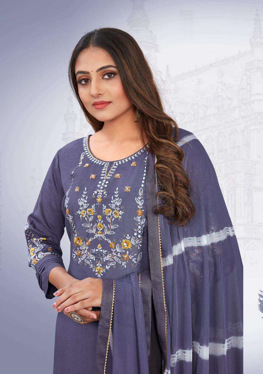 Ladies Flavour Noori Chinon Kurti Wholesale catalog