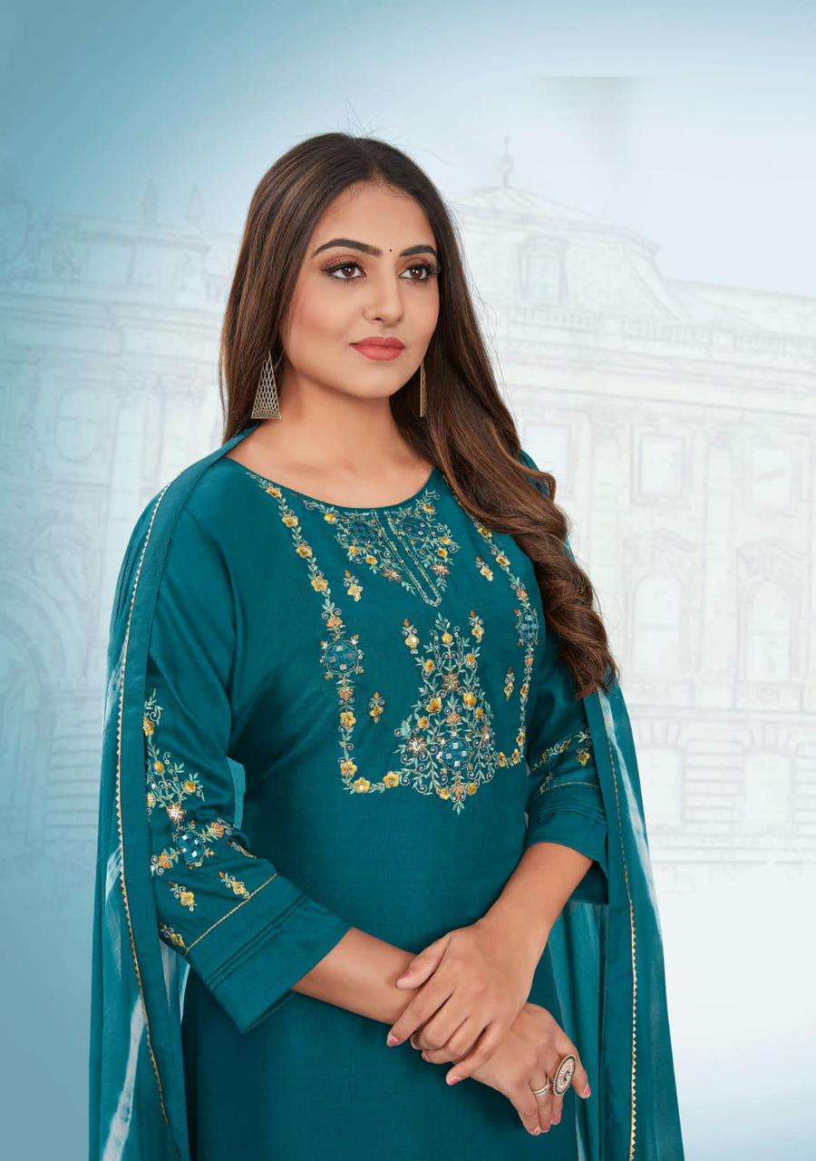 Ladies Flavour Noori Chinon Kurti Wholesale catalog