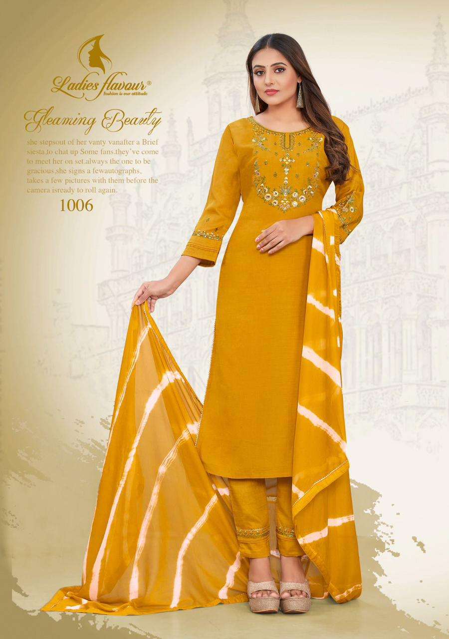 Ladies Flavour Noori Chinon Kurti Wholesale catalog