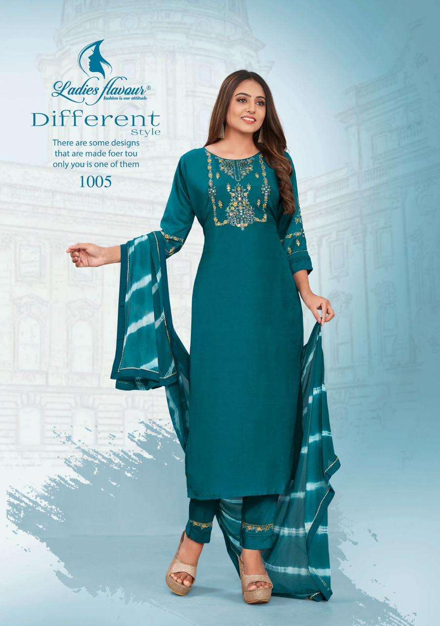 Ladies Flavour Noori Chinon Kurti Wholesale catalog