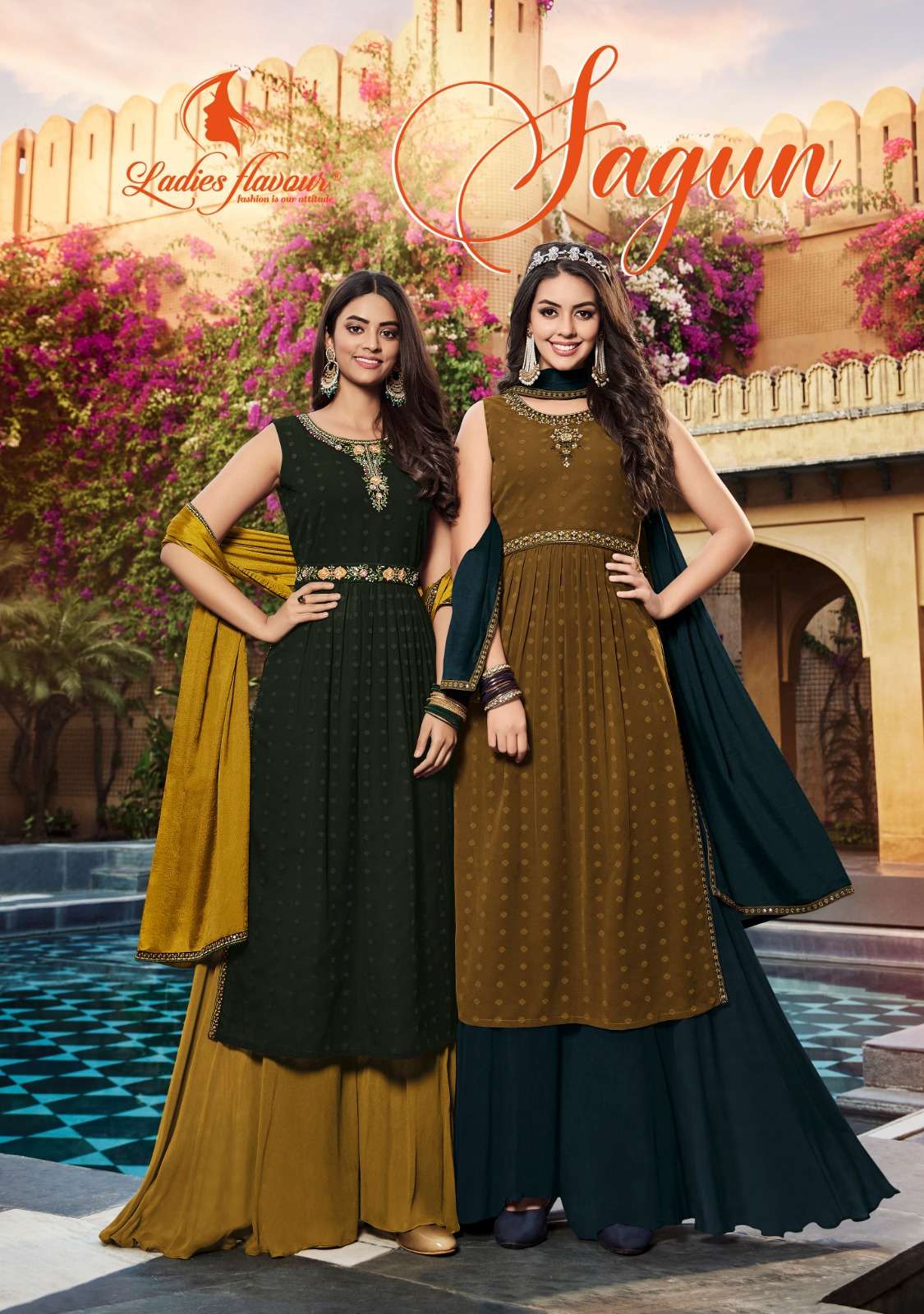Ladies Flavour Sagun Kurti Wholesale catalog