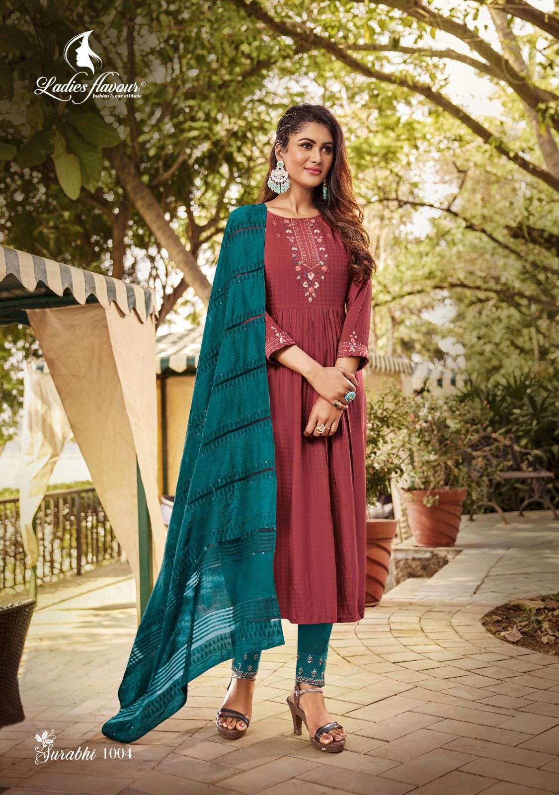 ladies flavour surabhi kurti wholesale catalog 1 4 2023 07 01 14 40 54