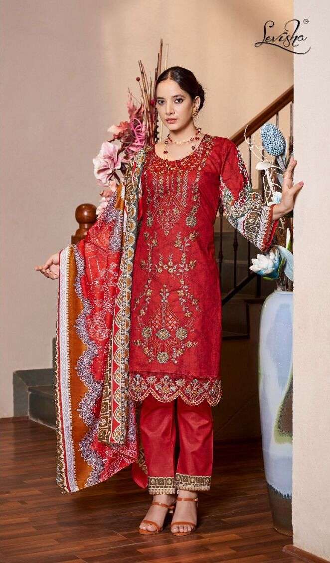Levisha CHEVRON VOL-1 Pakistani LAWN Suits Wholesale catalog