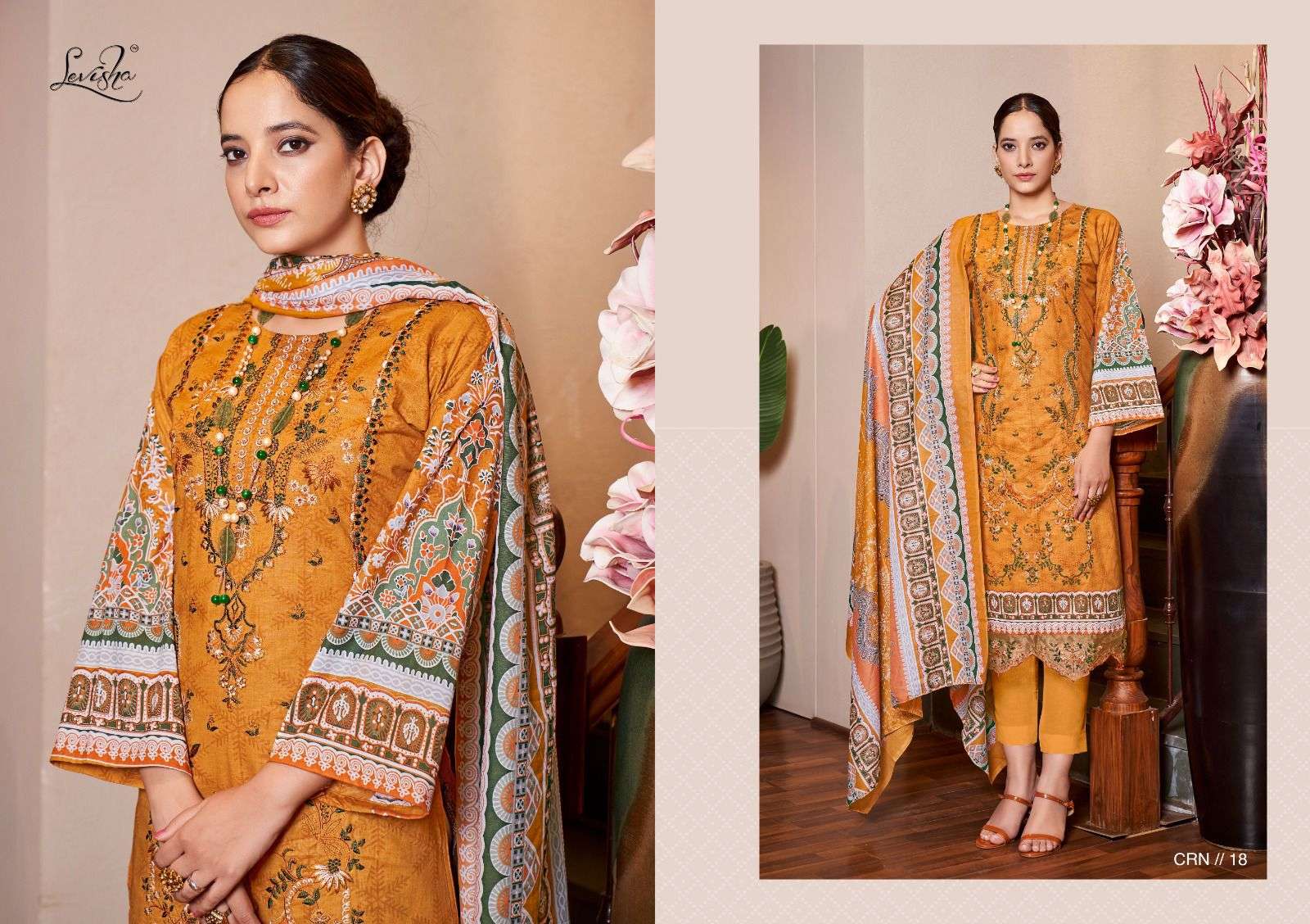 Levisha CHEVRON VOL-1 Pakistani LAWN Suits Wholesale catalog