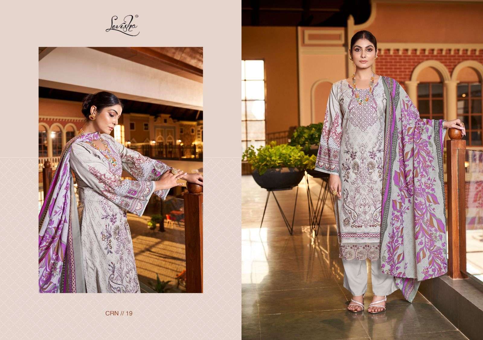 Levisha CHEVRON VOL-1 Pakistani LAWN Suits Wholesale catalog
