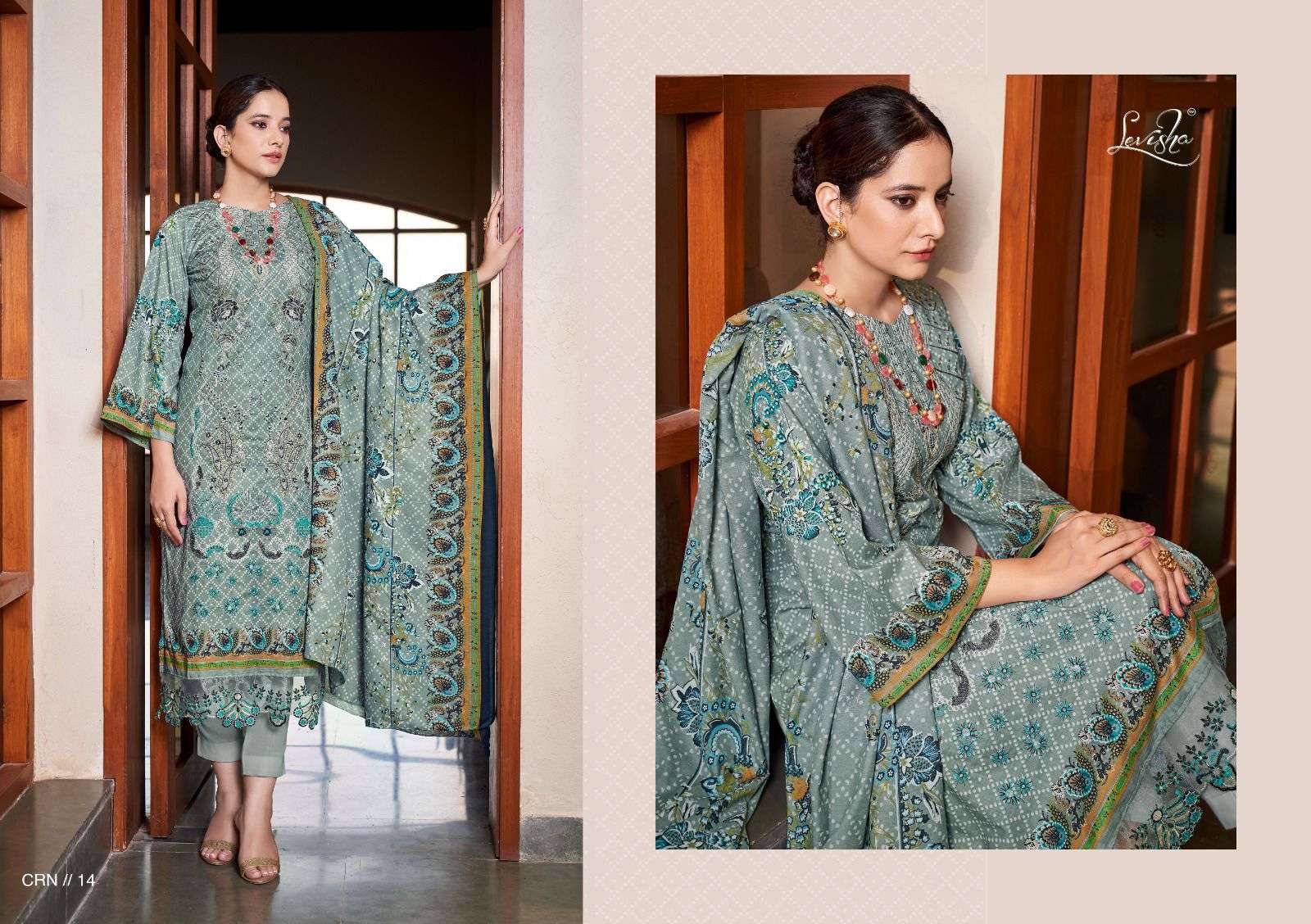 Levisha CHEVRON VOL-1 Pakistani LAWN Suits Wholesale catalog