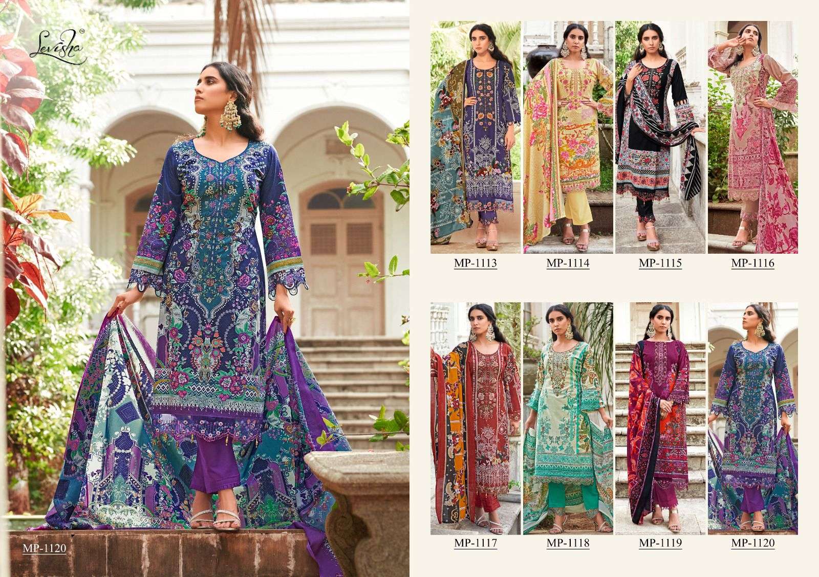 Levisha MAHEFUZ VOL-4 Designer Dress Materials Wholesale catalog