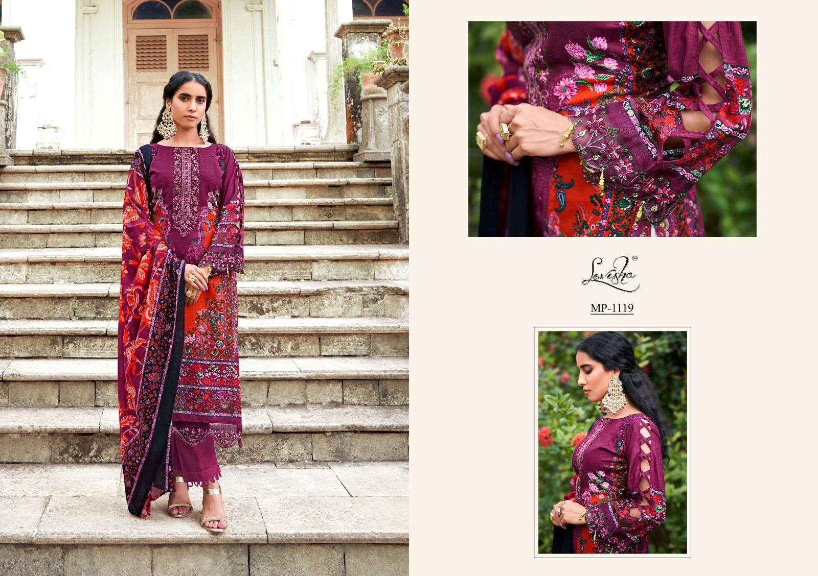 Levisha MAHEFUZ VOL-4 Designer Dress Materials Wholesale catalog