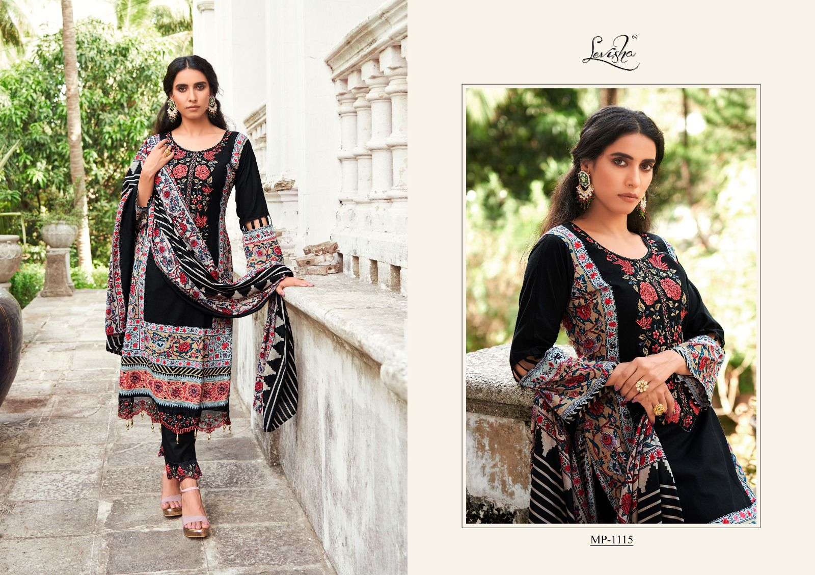 Levisha MAHEFUZ VOL-4 Designer Dress Materials Wholesale catalog