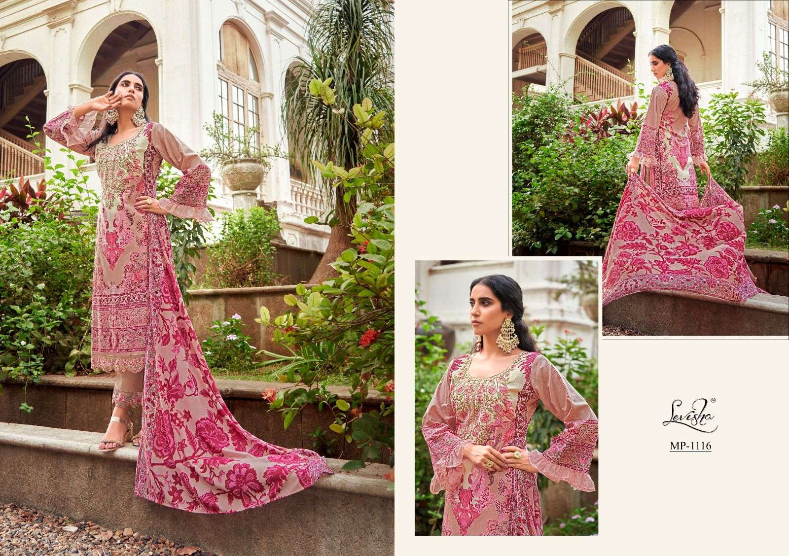 Levisha MAHEFUZ VOL-4 Designer Dress Materials Wholesale catalog