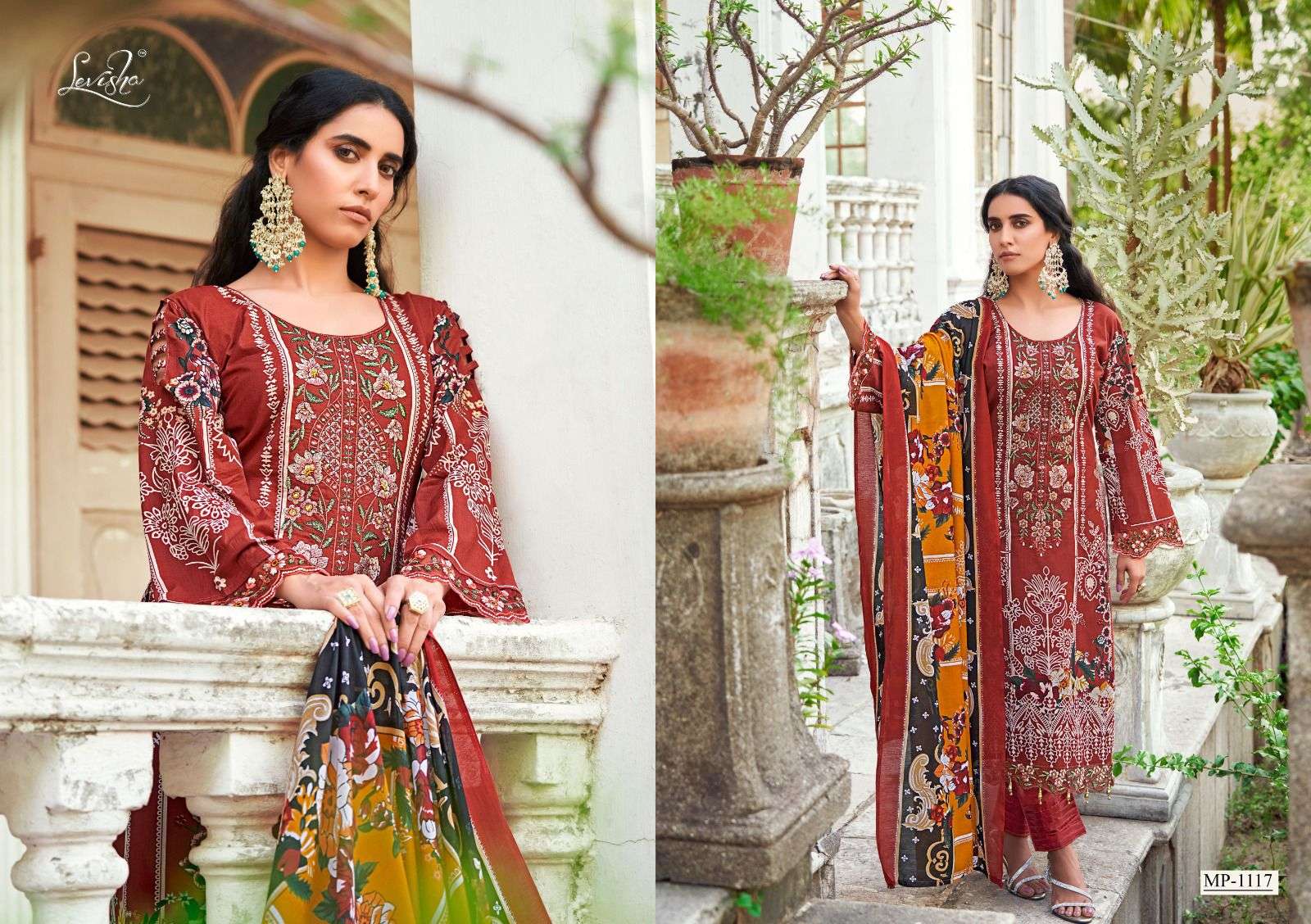 Levisha MAHEFUZ VOL-4 Designer Dress Materials Wholesale catalog
