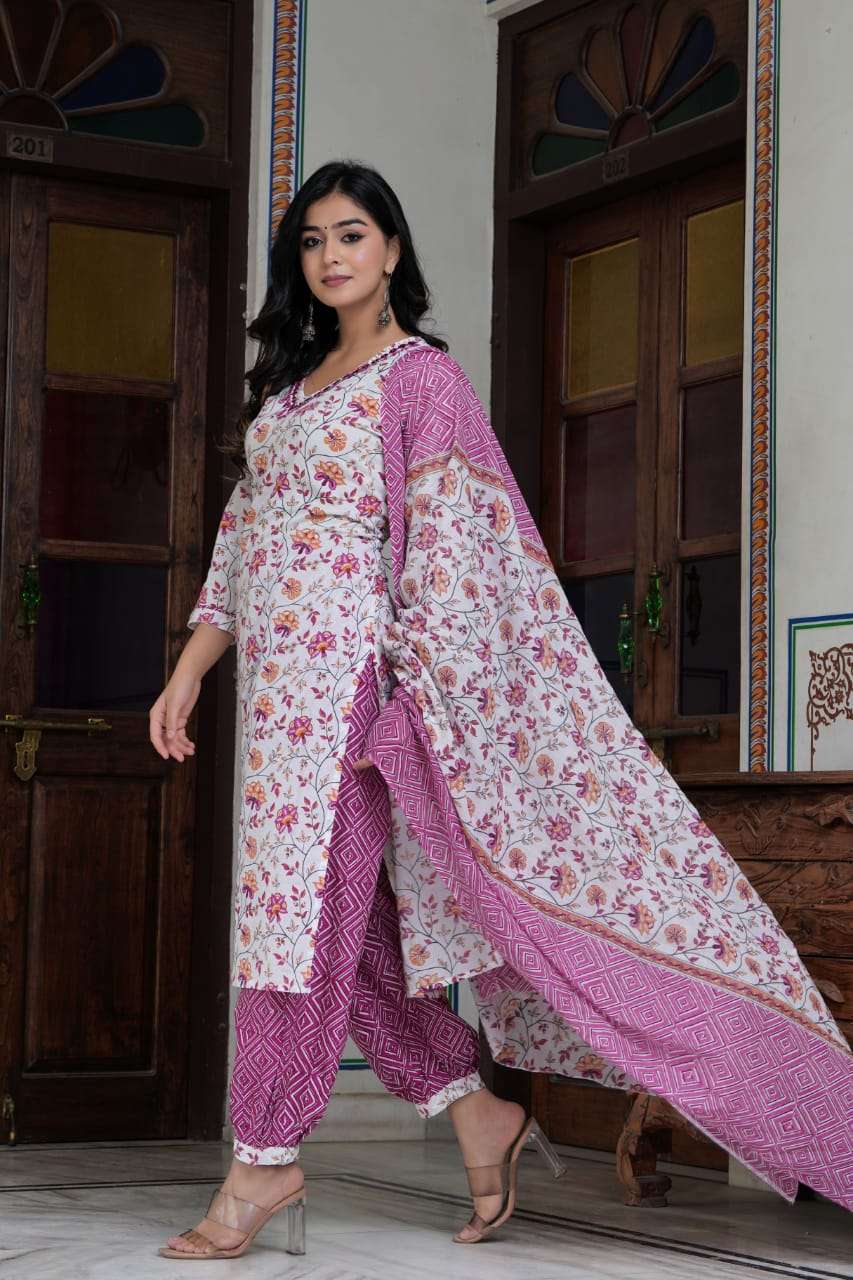 Light Pink vol-2 cotton Kurti Wholesale catalog