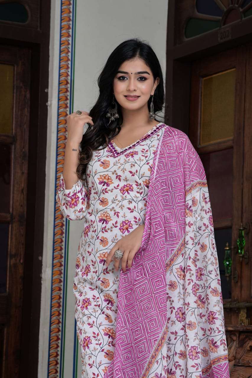 Light Pink vol-2 cotton Kurti Wholesale catalog
