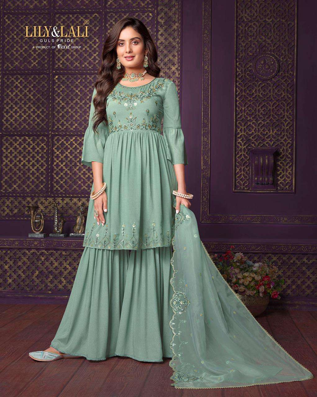 Lily Lali Eminent Vol 2 Readymade Sharara Dress Wholesale catalog